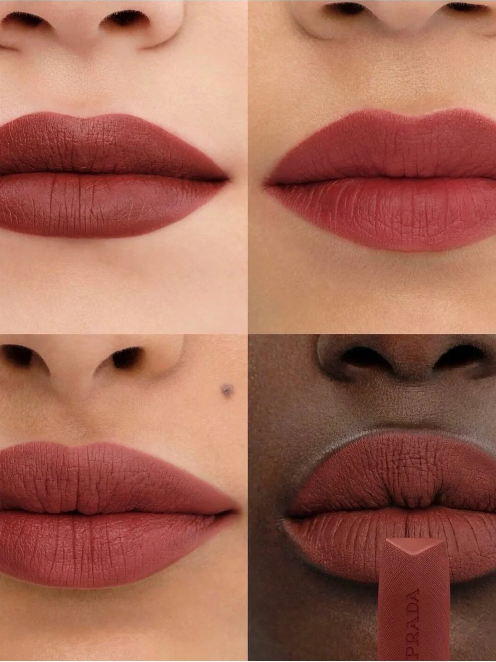 NEW Prada Monochrome Hyper Matte Mini Lipstick - Mahogany (B03) Mini